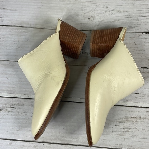 Madewell Cream The Harper Block Heeled Mule - Picture 6 of 13